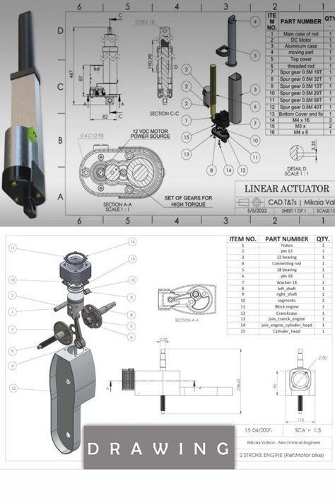 Assembly Drawing Mechanical, Abandoned Laboratory, Autodesk Inventor, Mechanical Engineering Design, Computer Aided Design, Mechanical Design, Mechanical Engineering, Engineering Design, Technical Drawing