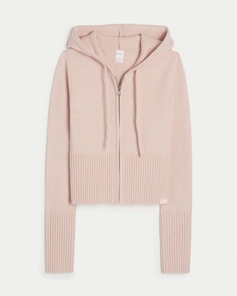 Women's Gilly Hicks Sweater-Knit Zip-Up Hoodie | Women's Sleepwear & Loungewear | HollisterCo.com Womens Matching Sets, Slim Sweater, Gilly Hicks, Hollister Sweater, Cozy Hoodie, Sleepwear & Loungewear, Zip Up Hoodies, Zip Up Sweater, Colorful Hoodies