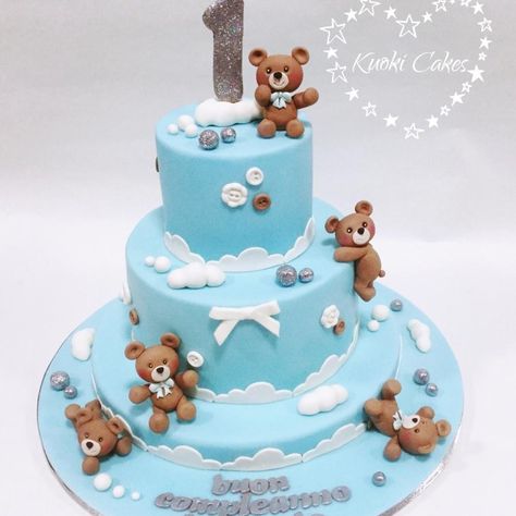 1birthday Cake Boy, 1birthday Cake, Birthday Cake For Boy, 1 Birthday Cake, Teddy Cake, Cake For Boy, Teddy Cakes, Cake Boy, Fondant Cake Designs