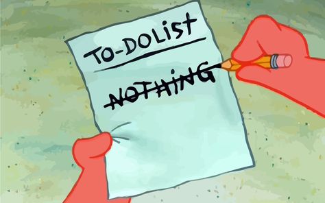 to-do list nothing clip art SpongeBob SquarePants Patrick Star #cartoon #humor #1080P #wallpaper #hdwallpaper #desktop Humor Spongebob, Wallpaper Spongebob, Spongebob Patrick, Spongebob Funny, Spongebob Wallpaper, Weekend Humor, Mac Wallpaper, Patrick Star, Sponge Bob