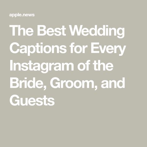 The Best Wedding Captions for Every Instagram of the Bride, Groom, and Guests Wedding Picture Ideas Funny, Captions For Wedding Pictures, Army Wedding Pictures, Wedding Pictures Bridesmaid, Wedding Guest Captions, Wedding Pictures Aesthetic, Umbrella Wedding Pictures, Wedding Pictures Country, First Touch Wedding Pictures