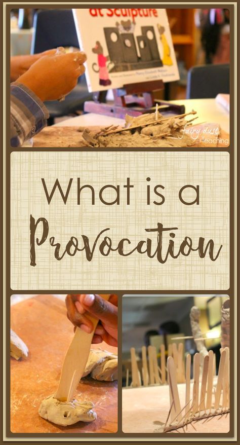 What is a provocation? l Fairy Dust Teaching Reggio Emilia Daily Schedule, Provactions Preschool, Regio Emilia Activities, Abordagem Reggio Emilia, Play Provocations, Provocation Ideas, Provocations Reggio, Reggio Emilia Preschool, Walker Learning