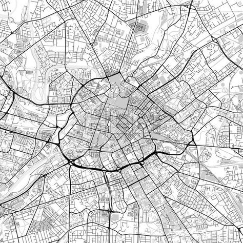 Manchester Map, Map Infographic, London Bucket List, West England, City Vector, Travel City, Print Map, City Map Art, Printable Maps