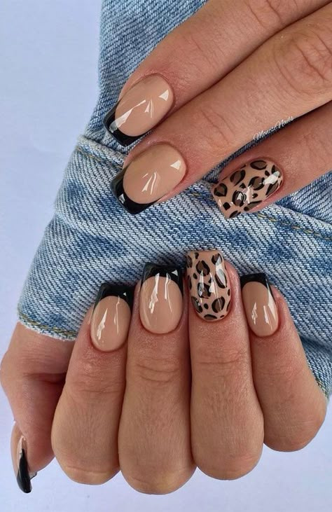 Cheetah Print Nails, Opal Nails, Brown French, Bronde Balayage, Cheetah Nails, Leopard Print Nails, Leopard Nails, Animal Nails, Animal Print Nails