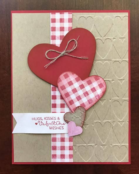 Valentine Homemade Cards, Valentine Day Cards Diy, Valentine Diy Cards, Diy Valentines Day Cards Handmade, Valentines Handmade, Valentine Cards To Make, Stampin Up Valentine Cards, Homemade Valentine, Valentines Day Cards Handmade