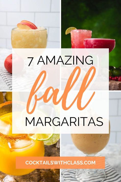 If you love tequila and are looking for some great fall cocktails, look no further than these autumn margaritas! They are perfect on your Thanksgiving drinks menu! Fall Margarita Ideas, Autumn Margarita, Thanksgiving Drink Menu, Fall Tequila Cocktails, Fall Margarita, Tequila Mix, Virgin Margarita, Margarita Drink, How To Make Margaritas