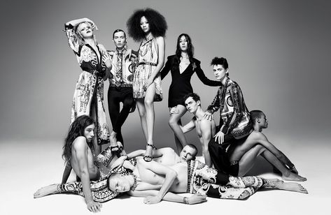 VERSACE Spring Summer 2018 Tribute Collection editorial In ANOTHER MAGAZINE photographed by WILLY VANDERPERRE styling Katy England hair Eugene Soleiman make-up Lucia Pieroni models Luc DeFont, Clara Deshayes, Selena Forrest, Wolf Gillespie, Paul Hamelin, Hannah Motler, Reece King, Ayobami Okekunle, Gaia Orgeas, Christopher R, Philipp R, Anthon Raimund, Amadine Renard, Harry Smith, & Shea Wild. Versace Family, 90s Fashion Guys, Versace Owner, 90s Fashion Icons, House Of Versace, Vogue Editorial, England Photography, Another Magazine, Versace Spring