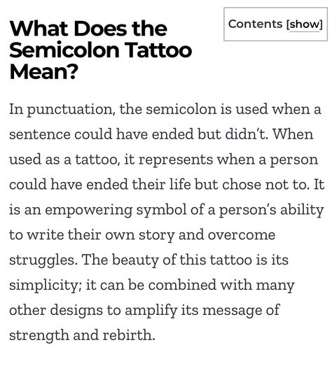 Tattoo Meanings Semicolon, Punctuation Tattoo Meaning, Punctuation Tattoo, Comma Tattoo, Semicolon Tattoo Meaning, Mark Tattoo, Semicolon Tattoo, Punctuation Marks, Tattoo Meaning