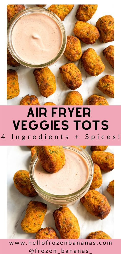 Airfryer Appetizers, Healthy Game Day Food, Veggie Tots, Kid Friendly Appetizers, Sweet Potato And Kale, Broccoli Tots, Sweet Potato Tots, Air Fryer Dinners, Veggie Nuggets