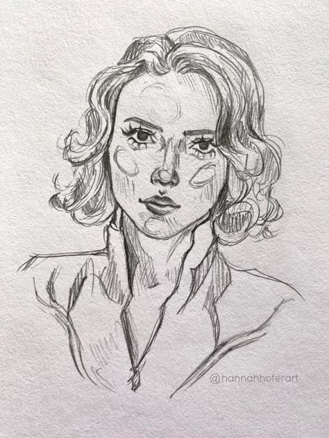 Marvel Drawings Black Widow, How To Draw Black Widow, Marvel Pencil Drawings, Black Widow Drawing Easy, Marvel Drawings Sketches, Marvel Art Drawings Easy, Natasha Romanoff Drawing, Natasha Drawing, Marvel Art Sketch