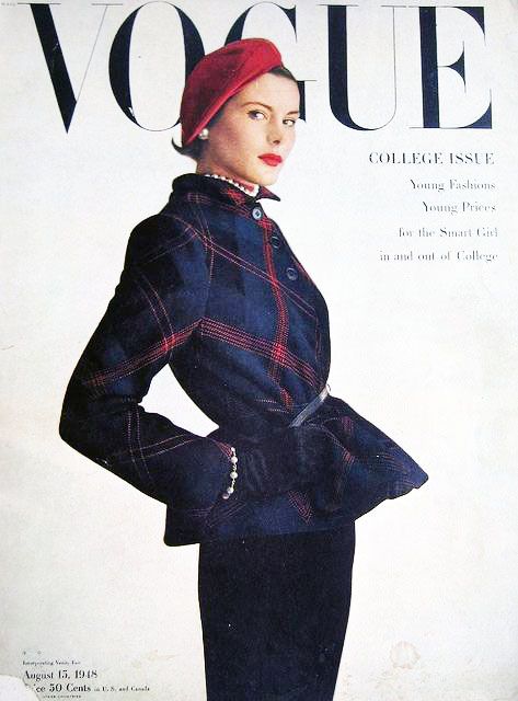 1940's Fashion Etiquette- According to “Vogue” | Hemline Quarterly Dorian Leigh, Vintage Vogue Covers, Dior New Look, Vogue Vintage, Fashion 1940s, Vogue Magazine Covers, Vogue Archive, Design Moda, Fashion Magazine Cover