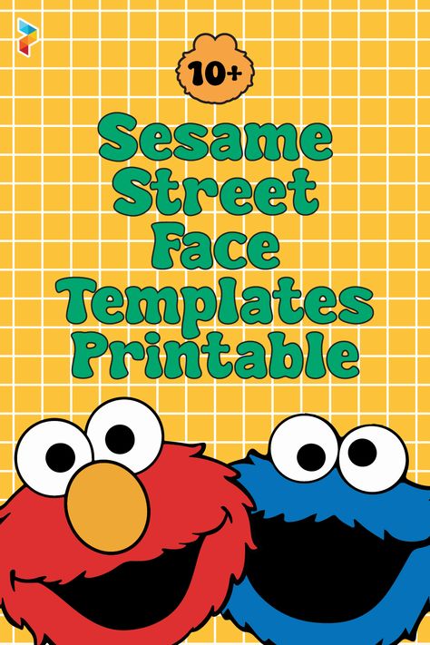 Sesame Street Face Templates Printable Sesame Street Birthday Party Ideas 1st Invitation, Sesame Street Chip Bag Template, Free Sesame Street Party Printables, Sesame Street Light Post Diy, Sesame Street Halloween Decorations, Diy Sesame Street Sign, Sesame Street Free Printables, Sesame Street Photo Booth, Sesame Street Svg Free