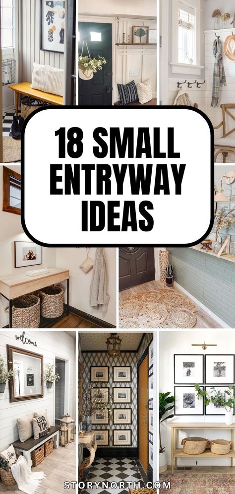 Pin this for chic and stylish entryway inspiration to impress your guests! Elevate your home decor with these small entryway ideas. #HomeDecor #EntrywayIdeas #SmallSpaces #InteriorDesign Welcome Signs For Entryway, Entryway Decor Bench And Mirror, Foyer Bench And Mirror, Ideas For Foyer Entryway Entrance, Entryway Decor Stairs, Bedroom Entryway Ideas Master, Entryway Ideas For Small Spaces, Small Simple Entryway Ideas, Entryway Dresser Ideas Front Entry