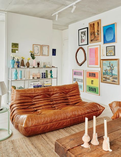 Lucy Folk, White Ceramic Lamps, Art Walls, Togo Sofa, Inside Interiors, Melbourne House, Australian Architecture, Lazy Sofa, 1 6 Scale