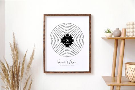 Wedding First Dance, Vinyl Record Art, Dance Poster, Record Art, Lyric Poster, Music Decor, Vintage Printables, Custom Gifts, Vintage Music