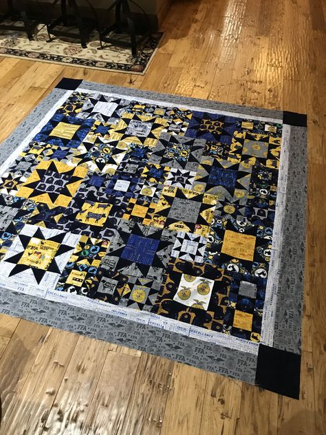 FFA Quilt Riley Blake Designs Ffa Quilts, Ffa Quilt, Ffa Jacket, Ffa Ideas, Quilts Ideas, Ffa, Riley Blake, Riley Blake Designs, Quilt Ideas