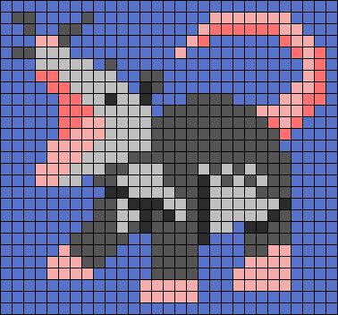 Alpha pattern #126965 | BraceletBook Possum Alpha Pattern, Bug Alpha Pattern, Pixel Grid, Grid Art, Crochet Graph, Tiny Cross Stitch, Tiny Cross, Crochet Humor, Crochet Tips