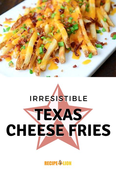 Irresistible Texas Cheese Fries: These indulgent Texas cheese fries use frozen French fries, so they're super easy to make! #fries #recipe Texas Cheese Fries, Cheese Fries Recipe, Frozen French Fries, Loaded Fries, Easy Potato Recipes, Vegetable Side Dishes Recipes, Fried Foods, Road House, Healthy Vegan Snacks