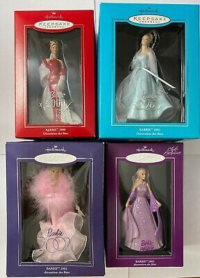 Hallmark Keepsake Holiday Porcelain Barbie Ornaments 2000-2003 | eBay Hallmark Barbie Ornaments, Barbie Ornaments, Barbie Collectibles, Barbie Nostalgia, Christmas Barbie, Vintage Barbie Clothes, Barbie Dress Fashion, Porcelain Ornaments, Hallmark Keepsake Ornaments