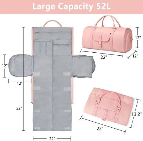 This product is made of water-resistant leather and can be used as carry-on luggage so there is no need to check in your luggage! After you open all the zippers of the travel garment bag and lay it out, it becomes a hanging garment duffle bag. And easy to fold and store after travel. Click the link for more details on this amazing Amazon find! Garment Duffle Bag, Leather Garment Bag, Duffle Bag Patterns, Sac Diy, Leather Bag Pattern, Cute Sewing Projects, Diy Bag Designs, Diy Bags Patterns, Suit Bag