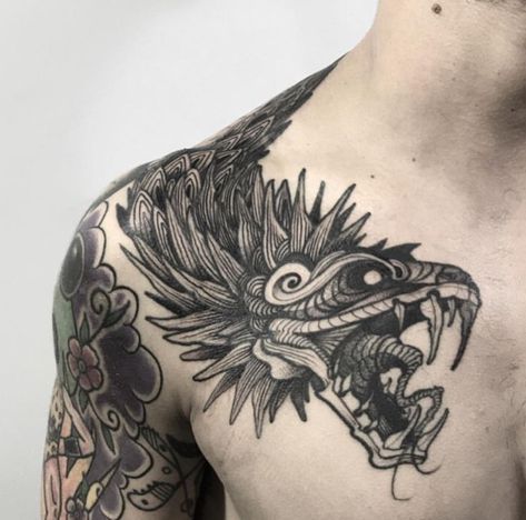 Kukulkan Tattoo, Quetzalcoatl Tattoo Design, Quetzalcoatl Tattoo, Dragon Tattoo Ideas, Mayan Tattoos, Mexican Tattoo, Mexican Art Tattoos, Aztec Tattoo Designs, Quality Tattoo