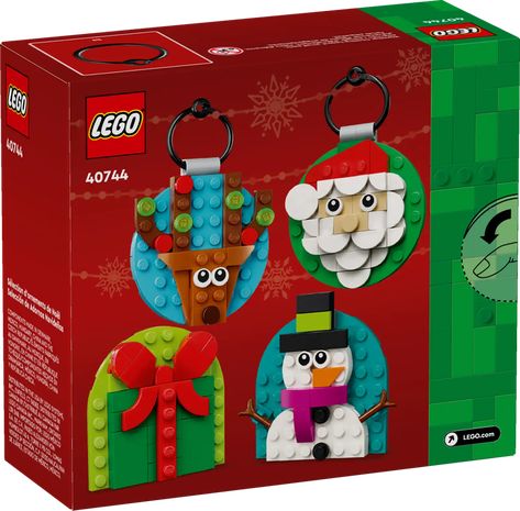 Christmas Ornament Selection 40744 | Other | Buy online at the Official LEGO® Shop US Lego Christmas Ornaments, Lego Shop, Lego Christmas, Lego Dc, Kids Create, Hanging Decorations, Packing Boxes, 5th Birthday, Building Toys