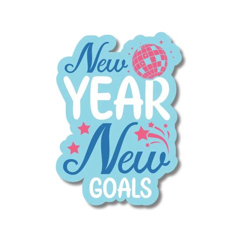 New Year's resolutions always seem to get here so quickly. This cute sticker is your year-long reminder that there's always time for new goals. These are perfect for sticker lovers! With fun, colorful, and motivational phrases, these are sure to brighten up any notebook, laptop, phone, coffee mug, tumbler, planner and well, just about anything. Stickers are always a fun idea when you’re planning those monthly goals (for all of the planner babes out there). Our Hustle & Hope stickers are thick, d Goals Sticker, New Year New Goals, Coffee Mug Tumbler, New Goals, New Year's Resolutions, Monthly Goals, Mug Tumbler, Notebook Laptop, Motivational Phrases