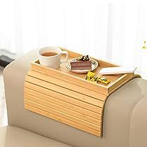 Sofa Tray Table, Couch Cup Holder, Table For Couch, Sofa Arm Tray, Sofa Tray, Sofa Armrest, Bamboo Sofa, Couch Sofa, Tray Table