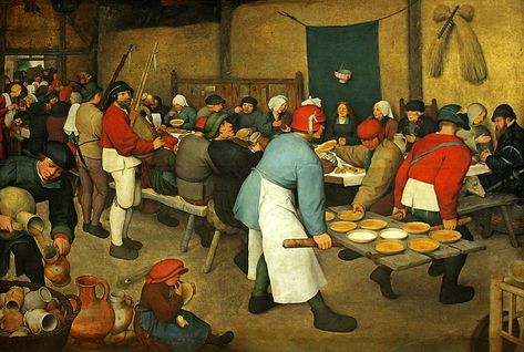 Bruegel the Elder, Peasant Wedding | Pieter Bruegel the Elde… | Flickr Hunters In The Snow, Bruegel The Elder, Kunsthistorisches Museum Wien, Pieter Bruegel The Elder, Name Paintings, Pieter Bruegel, Wedding Wall Art, Most Famous Paintings, Wedding Painting