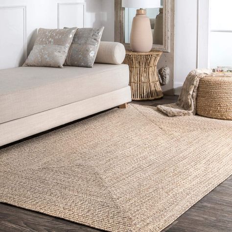 Rug Sale on Amazon - Prices Start at $14 Jute Lights, Neutral Flooring, Indoor Tanning, Solid Area Rugs, Natural Area Rugs, Jute Area Rugs, Living Room Area, Plywood Furniture, Rugs Usa