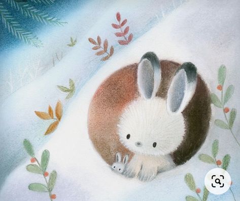 Children's illustration Snow Bunny, Advocate Art, Seville, In London, New York, London