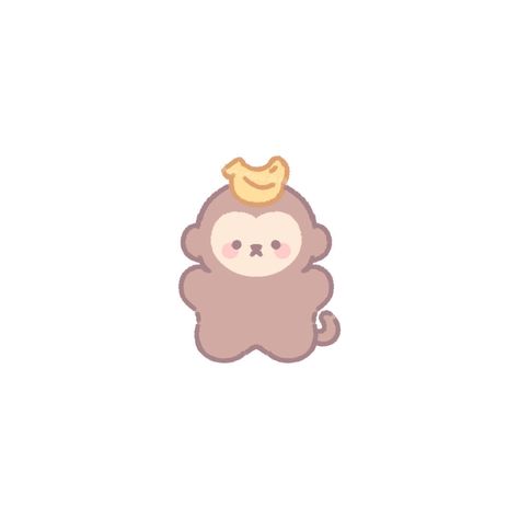 Monkey Drawing Easy, Dr Logo, Cute Monkey Pictures, Monkey Icon, Funny Quotes Wallpaper, Monkey Drawing, Monkey Stickers, Monkey And Banana, Cute Easy Doodles