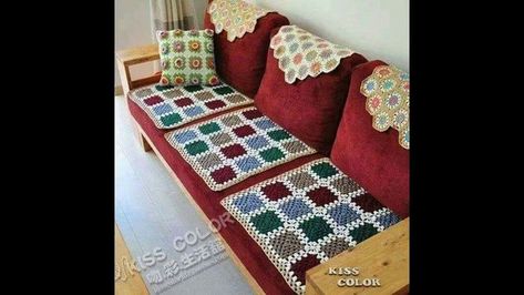 Free Crochet Sofa Cover Pattern 2022 Crochet Sofa Cover Pattern, Crochet Sofa Cover, Crochet Furniture, Crochet Home Decor, Crochet Patterns Free Blanket, Crochet Flower Tutorial, Doily Patterns, Crochet Rug, Cardigan Pattern