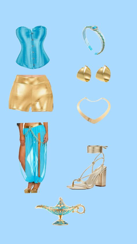 Jasmine Princess Costume, Jasmine Halloween Costume, Halloween Duo, Princess Jasmine Costume, Jasmine Princess, Halloween Duos, Crazy Costumes, Couples Costume, Character Inspired Outfits