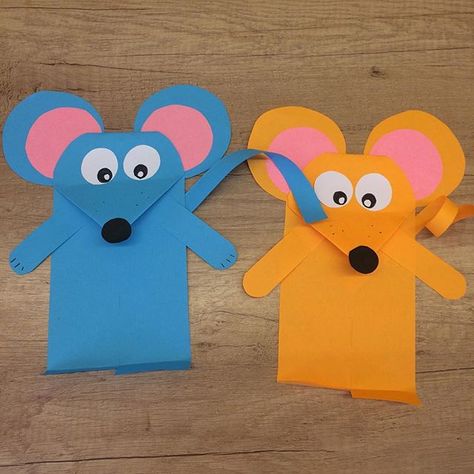 Instagram'da Paper Magic Reny: “Mouse 🐭#mouse #forkids #easycraftforkids #easycraft #paperlove #papermagic #papermagicreny” Winter Crafts Preschool, Mouse Paint, Mouse Crafts, Crafts Preschool, Paper Magic, Cool Paper Crafts, Kids' Crafts, Paper Artwork, Art N Craft