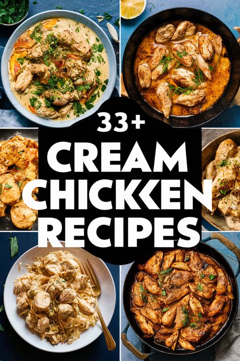 33+ Homemade Cream Chicken Recipes That Will Make Dinner Delicious and Easy!... Whip up a cozy dinner with these homemade cream chicken recipes that are both tasty and simple. From creamy sauces to hearty veggies this collection is perfect for family meals. Enjoy comforting flavors with chicken pasta casseroles and quick skillet dinners that everyone will love. Your next meal is just a recipe away!... https://ostrali.com/foodr/cream-chicken-recipes Weekend Chicken Dinner Ideas, Soft Dinners, Chicken Meals Dinners, Recipes With Chicken Tenderloins, Chicken Dinner For Two, Creamy Honey Mustard Chicken, Cream Chicken Recipes, Coconut Chicken Recipe, Chicken Bacon Recipes