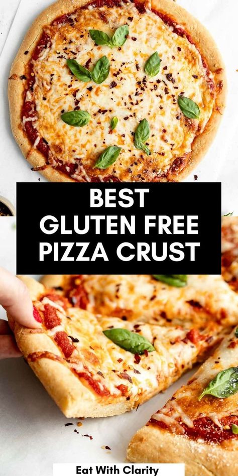 Homemade Gluten Free Pizza Dough, Glutenfri Baking, Gluten Free Pizza Dough, Dairy Free Pizza, Gluten Free Pizza Crust, Best Gluten Free, Crust Pizza, Homemade Gluten Free, Gluten Free Recipes For Dinner