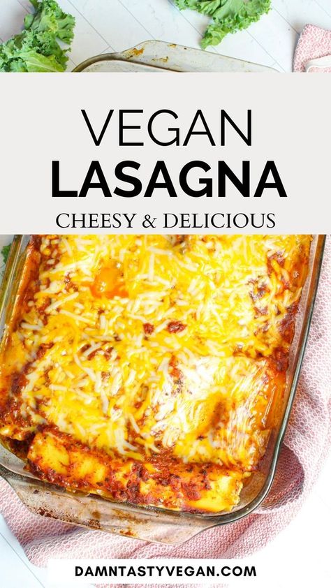 Dairy free lasagna in a serving dish. Dairy Free Lasagna, Gluten Free Lasagna Noodles, Marina Sauce, Frozen Lasagna, Tofu Ricotta, Gluten Free Lasagna, Baked Lasagna, Quick Vegan Meals, Vegan Lasagna