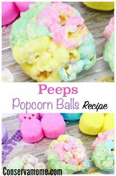 Looking for a fun and delicious sweet and salty snack? Check out this easy to make recipe for Peeps Popcorn balls recipe. These delicious Easter treats will be a hit! Peeps Popcorn, Easter Fundraiser, Popcorn Ideas, Peeps Recipes, Popcorn Balls Recipe, Spring Recipes Dessert, Marshmallow Peeps, Popcorn Balls, Popcorn Recipe