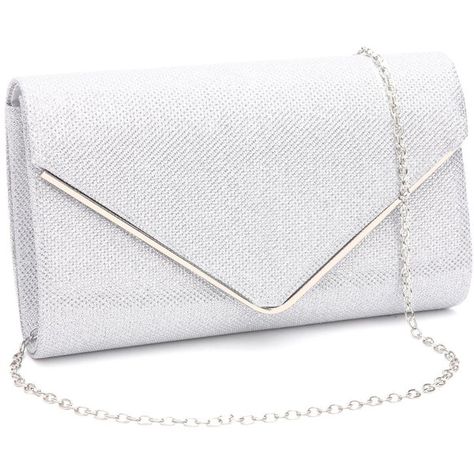 Gesu Shiny Evening Clutch, Envelope Glitter Clutch Purses Wedding... ($17) ❤ liked on Polyvore featuring bags, handbags, clutches, evening bags, evening clutches, purse clutches, party clutches and handbags clutches White Clutch Purse, Silver Clutch Purse, Silver Clutch Bag, Prom Bag, Prom Purse, Prom Clutch, Envelope Clutch Purse, Updo Tutorial, Silver Handbag