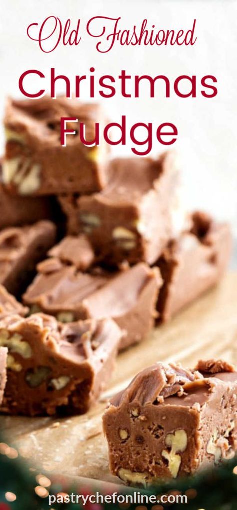 Cocoa Fudge, Homemade Christmas Treats, Christmas Candy Easy, Old Fashioned Fudge, Homemade Fudge Recipes, Easy Fudge, Easy Candy Recipes, Christmas Fudge, Fudge Recipes Easy