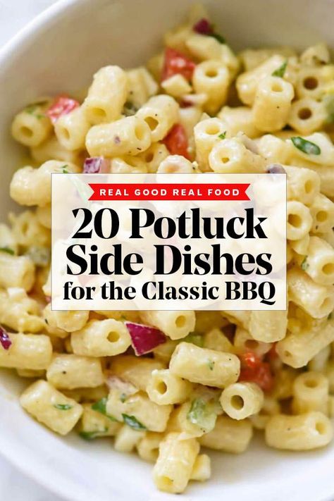 20 Potluck Side Dishes for the Classic Summer BBQ | foodiecrush.com #bbq #recipes #sidedish #potlucks #cookout #salad Side Dishes For Potluck, Dishes For Potluck, Easy Bbq Side Dishes, Summer Bbq Side Dishes, Bbq Potluck, Side Dishes For Salmon, Barbecue Side Dishes, Potluck Side Dishes, Summer Bbq Recipes