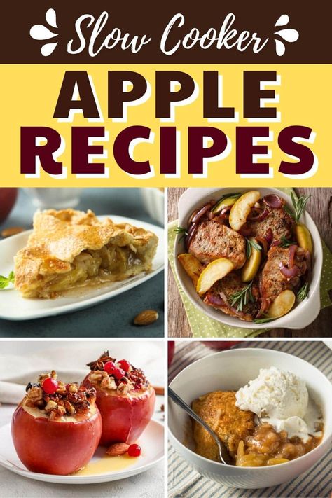 Fresh Apple Crockpot Recipes, Slow Cooker Apple Recipes, Crockpot Apple Recipes, Leftover Apples Recipes, Easy Fall Crockpot Recipes, Apple Crockpot Recipes, Slow Cooker Apple Crisp, Fall Crockpot Recipes, Slow Cooker Apple Butter