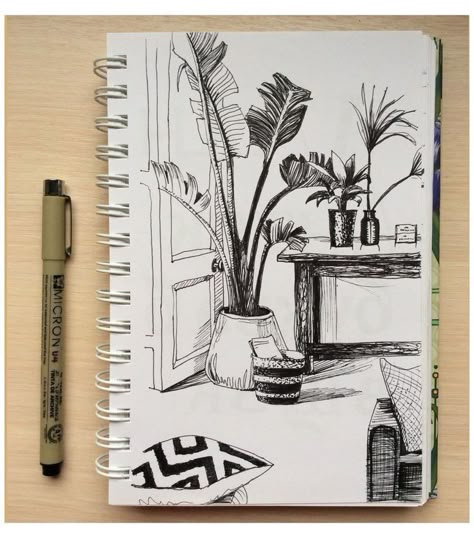 Pen Art Drawings, Pen Drawings, Sketchbook Drawings, Architecture Drawing Art, Sketchbook Inspo, Pen Sketch, Draw Sketch, Arte Sketchbook, Arte Inspo