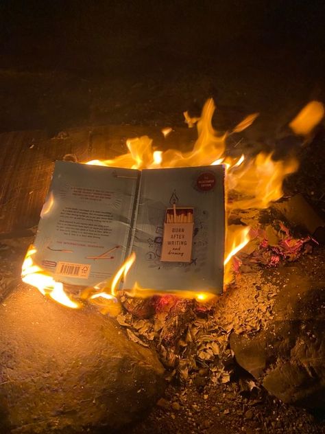 Books On Fire Aesthetic, Burning Book Photography, Book Burning Aesthetic, Burn After Writing Aesthetic, Watch The World Burn Aesthetic, Burning Pictures Aesthetic, Aesthetic Burn Book, Burning Book Aesthetic, Burning Letters Aesthetic