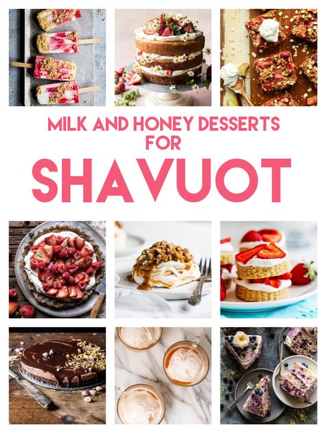 Shavuot Table Decor, Shabbat Dessert Recipes, Shavuot Crafts, Counting The Omer, Happy Shavuot, Sukkot Recipes, Shavuot Recipes, Jewish Customs, Gluten Free Strawberry Shortcake