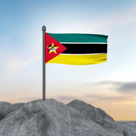 Mozambique Flag, Mozambique, Premium Photo, Flag, Stock Photos, Quick Saves