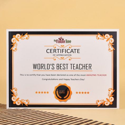 New Best Teacher Certificate - Amazing Certificate Template Ideas Best Teacher Certificate, Christmas Gift Template, Formal Id Picture, Worlds Best Teacher, Certificate Ideas, Certificate Images, Teacher Awards, Birth Certificate Template, Award Template