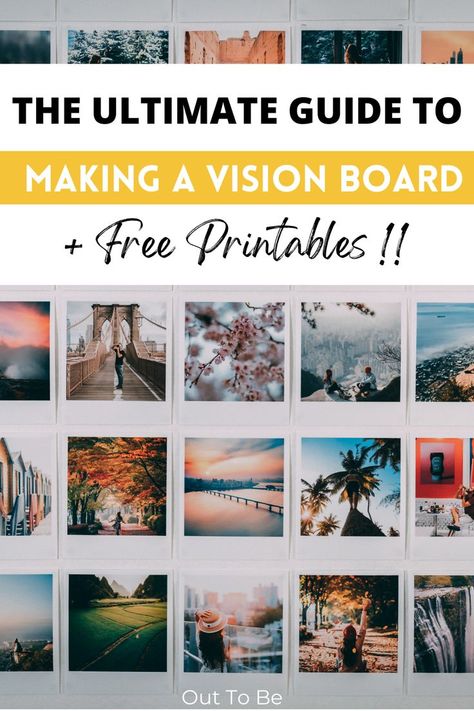 making a vision board Free Vision Board Template, Goal Setting Vision Board, Free Vision Board, Vision Board Words, Vision Board Diy, Vision Board Pics, Vision Board Collage, Vision Board Printables, Create Your Dream Life