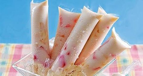 Fruit Salad Ice Candy - Recipe of the Day - SkyPip Ice Candy Recipe For Business, Ice Candy Recipe, Buko Salad, Filipino Food Dessert, Fruit Salad Recipe, Candy Fruit, Ice Candy, Candy Recipe, Filipino Desserts